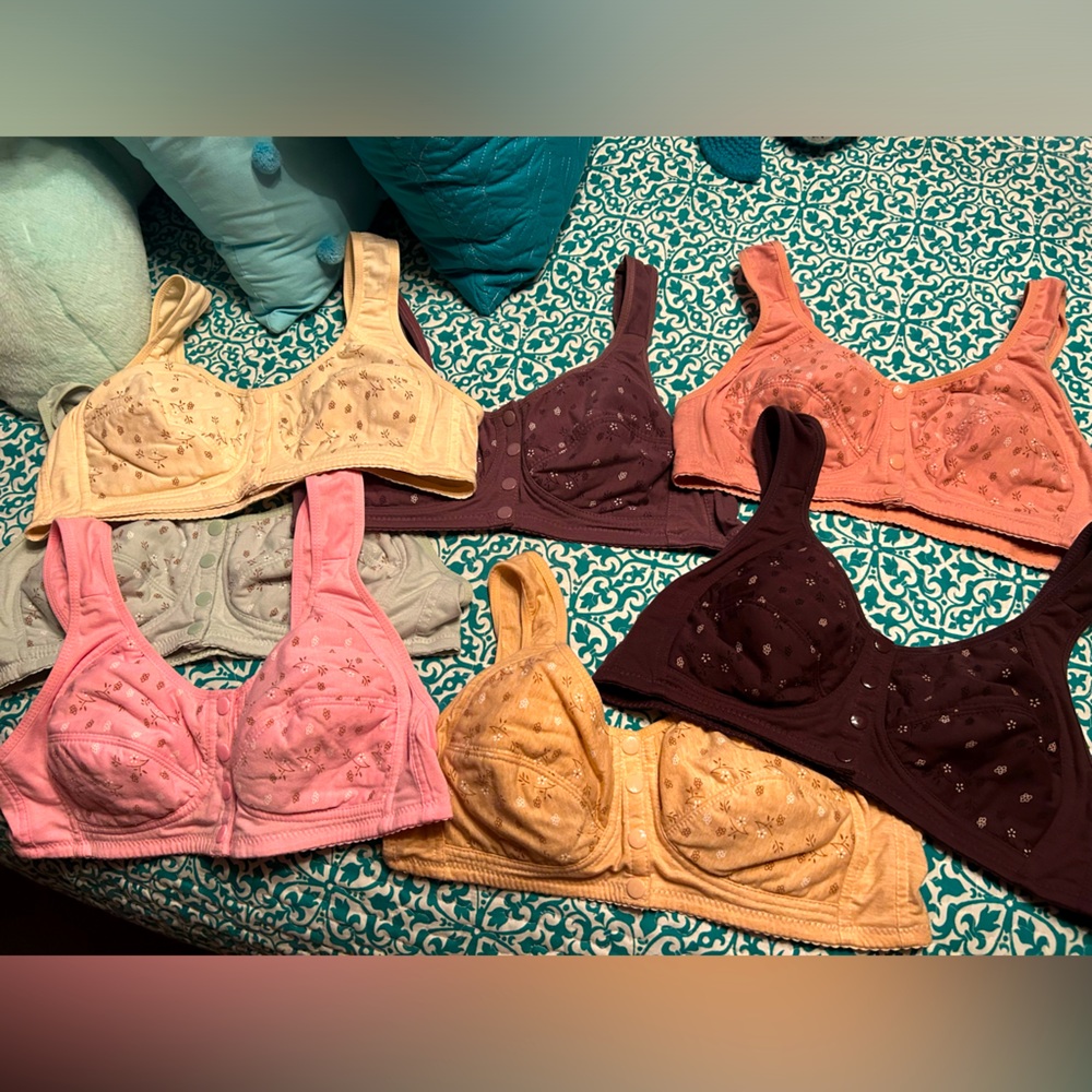 Snap closure cotton Bras